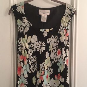 Vintage Evan-Piccone sleeveless midi dress.